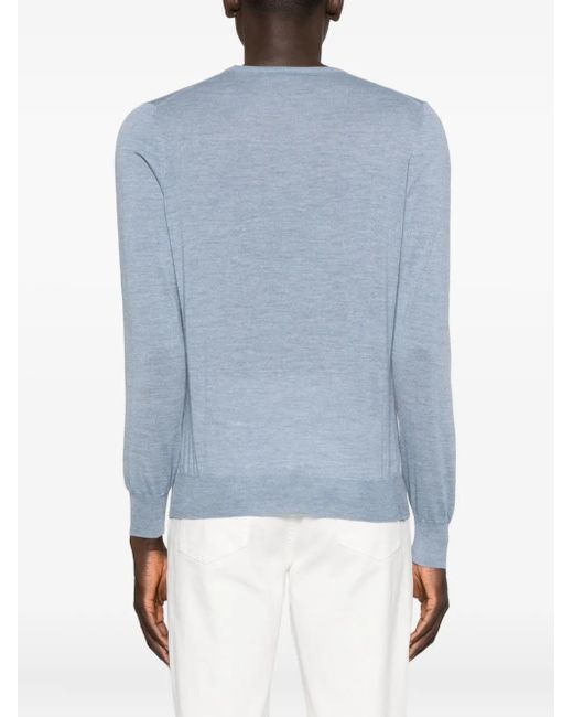 GIUUNO Blue Crew-Neck Sweater for men