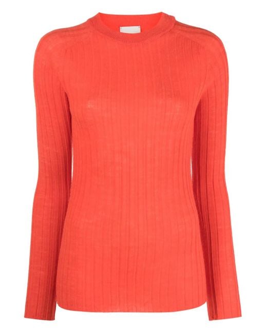 Alysi Ribgebreide Top in het Pink