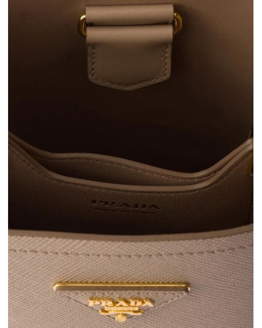Borsa Panier Mini di Prada in Natural