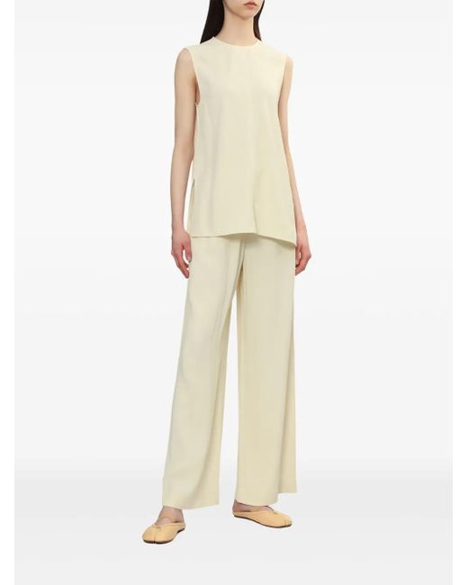 Totême  White Drawstring Trousers