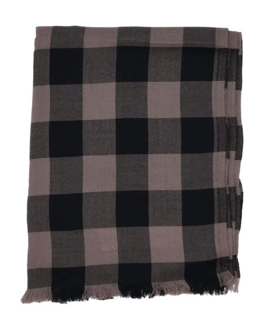 Écharpe À Carreaux Rick Owens pour homme en coloris Black