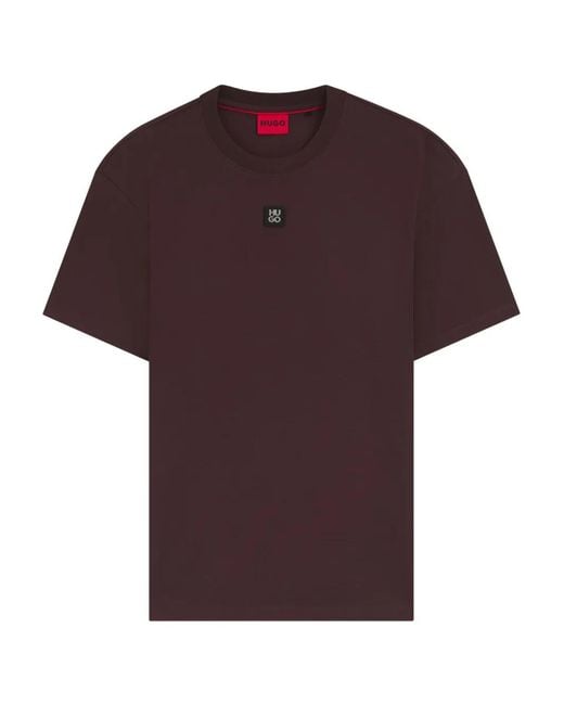 HUGO Red Logo-Patch T-Shirt for men