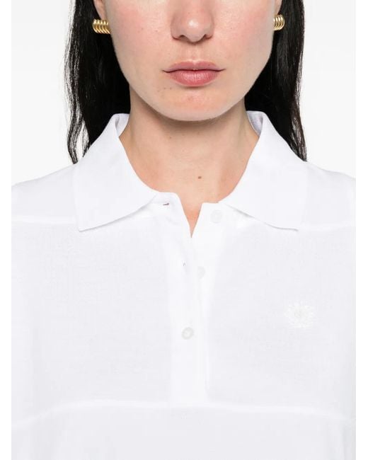 Dorothee Schumacher White Sporty Romance Polo Shirt