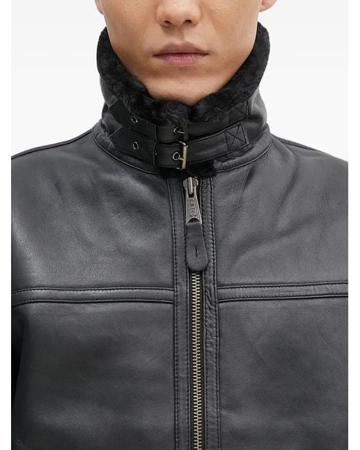 Chaqueta Con Cuello Alto Con Cremallera Alpha Industries de hombre de color Gray