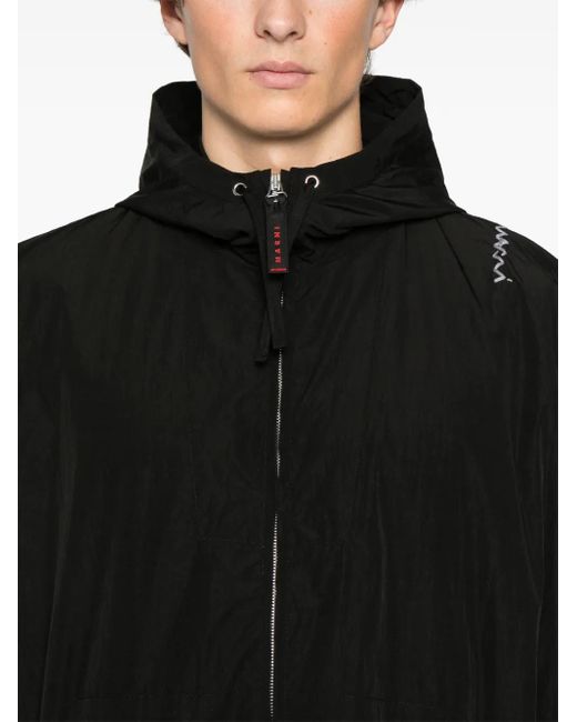 Marni Black Hooded Jacket for men