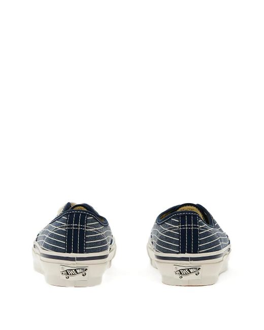 Vans Blue Authentic Printed Low-Top Sneakers