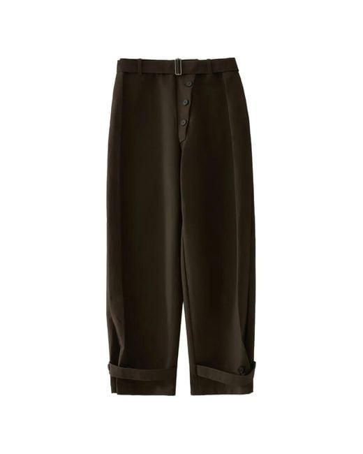 Pantalones Faron Con Cinturón Studio Nicholson de color Black