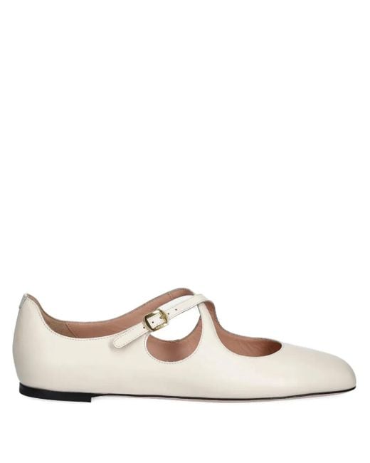 Bally White Rina Ballerinas