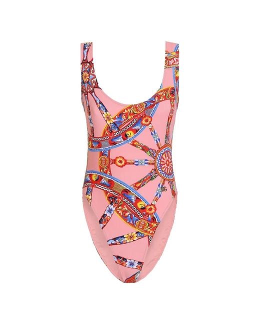 Dolce & Gabbana Red Exclusive Carreto Swimsuit