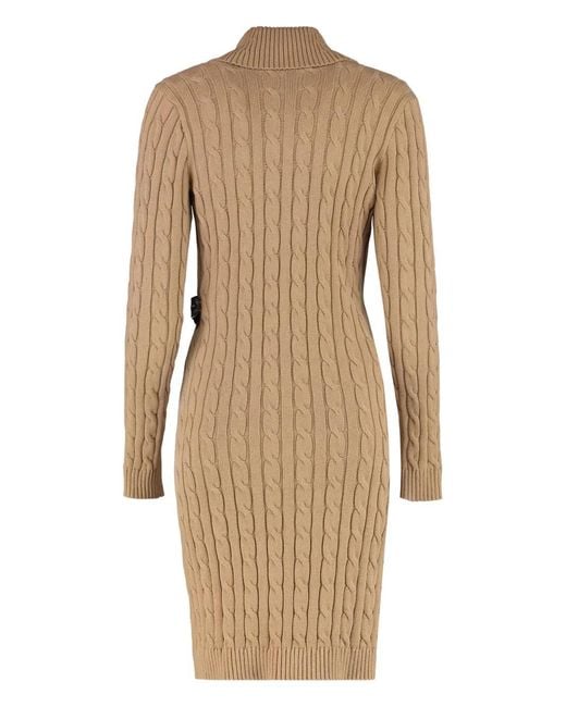 Polo Ralph Lauren Women's Natural Cable-Knit Wrap Dress