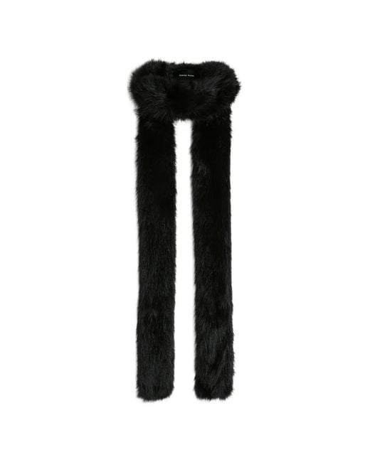 Simone Rocha Black Skinny Scarf
