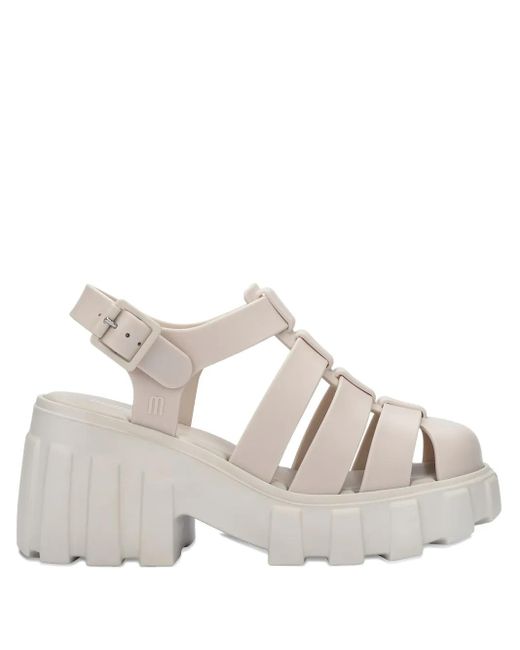 Melissa 50mm Megan Chunky Platform Sandals Natural