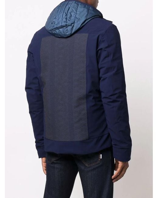 Rossignol Blue Panelled Padded Jacket for men