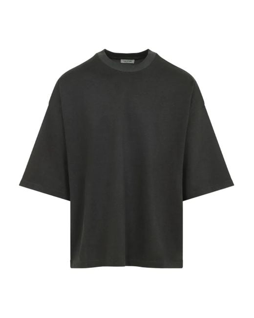 Fear Of God Black Short-Sleeve Crewneck T-Shirt for men