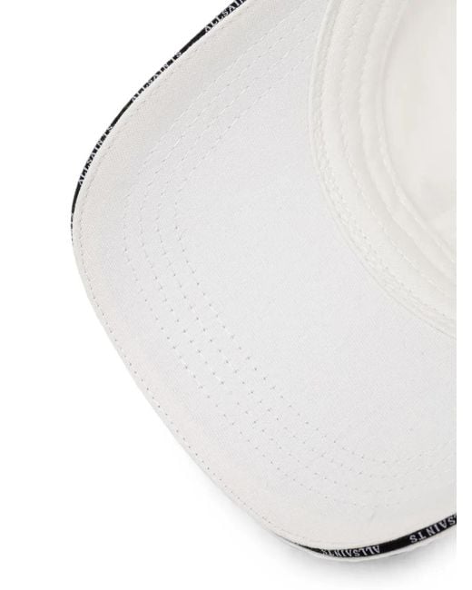 AllSaints White Billie Cord Baseball Cap