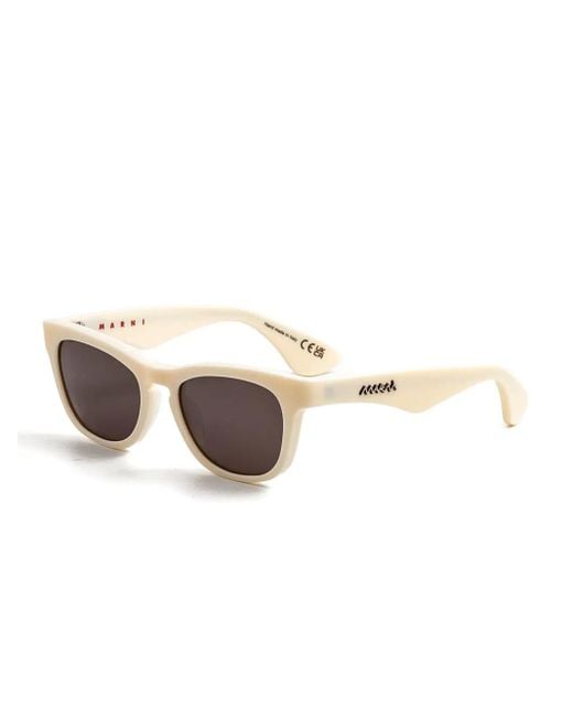Marni Brown 5Br Geometric Sunglasses