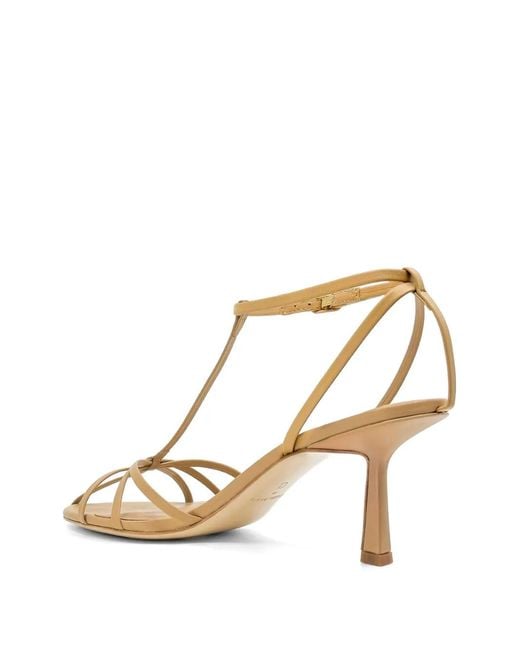 STUDIO AMELIA Metallic Aviary Caged Leather Sandals