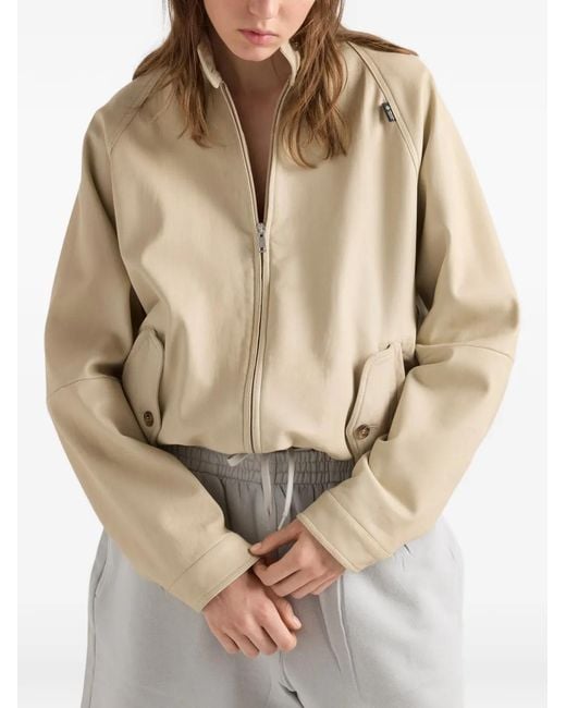 Prada Natural Nappa Leather Blouson Jacket