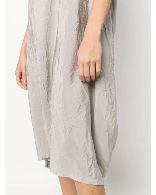 Daniela Gregis White Silk Midi Shirt Dress