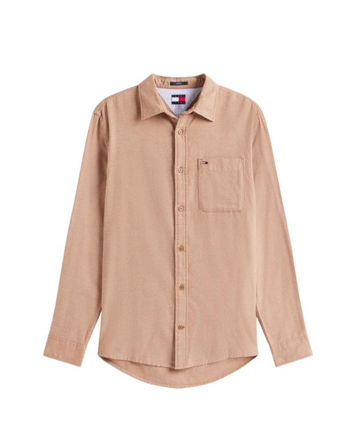 Tommy Hilfiger Natural Pocket Long-Sleeve Shirt for men