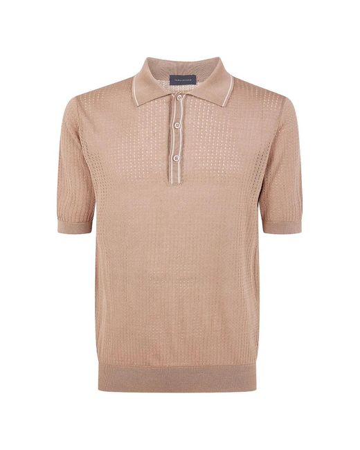 Tagliatore Pink Classic Polo Shirt for men