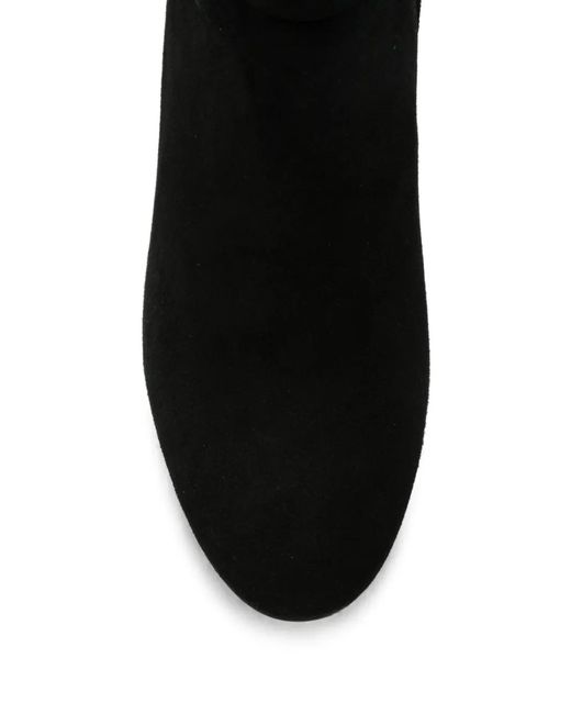 SERGIO MORETTI FIRENZE Black Bow-Detail Ankle Boots