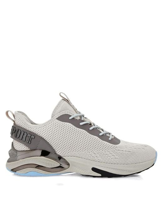 Philipp Plein White Runner Ps Fly Knit Sneakers