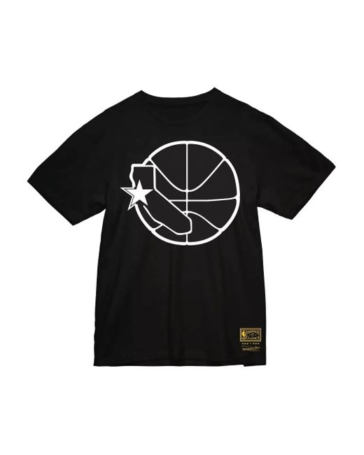 メンズ Mitchell & Ness Nba Golden State Warriors Hardwood Classics Tシャツ Black