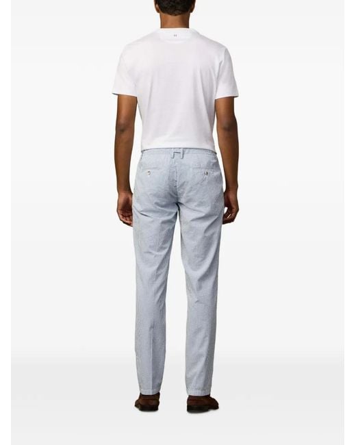 Hackett Blue Stripe-Pattern Trousers for men