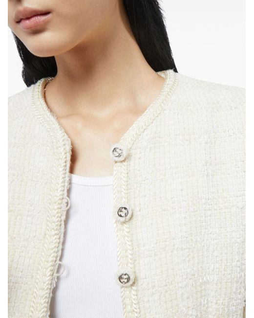 Gucci Natural Tweed Jacket