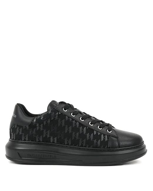 Sneakers Con Monogramma E Plateau di Karl Lagerfeld in Black da Uomo