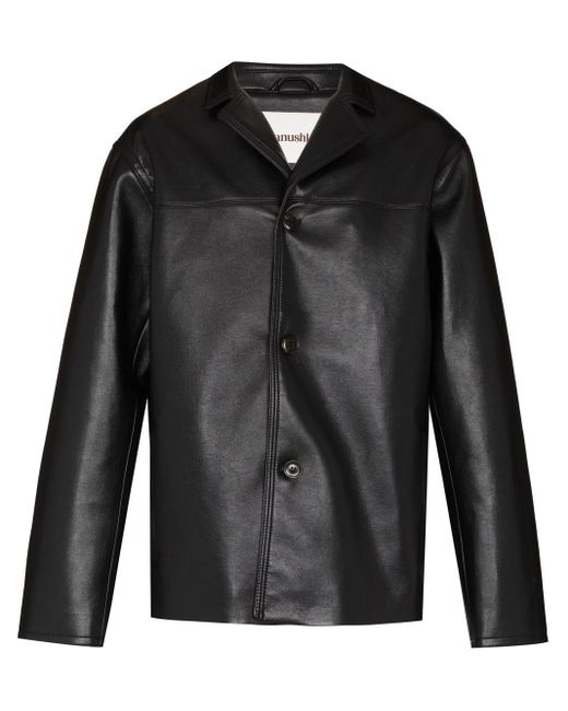 Nanushka Leather Arto Regenerated Jacket in Black for Men | Lyst Canada