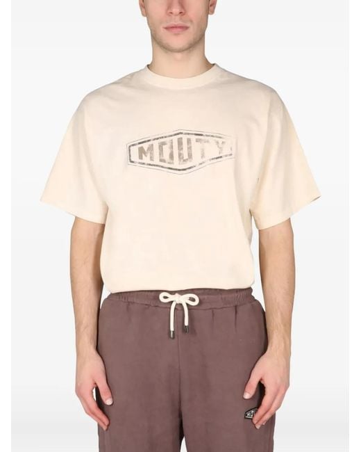 MOUTY Red Logo-Print T-Shirt for men