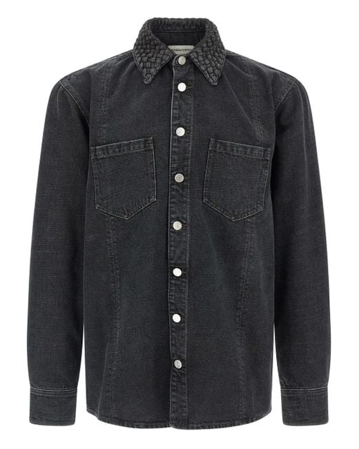 NAMACHEKO Black Gervis Braided Shirt for men