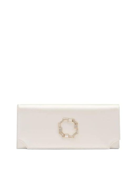 Malone Souliers Natural Vivien Embellished Clutch Bag