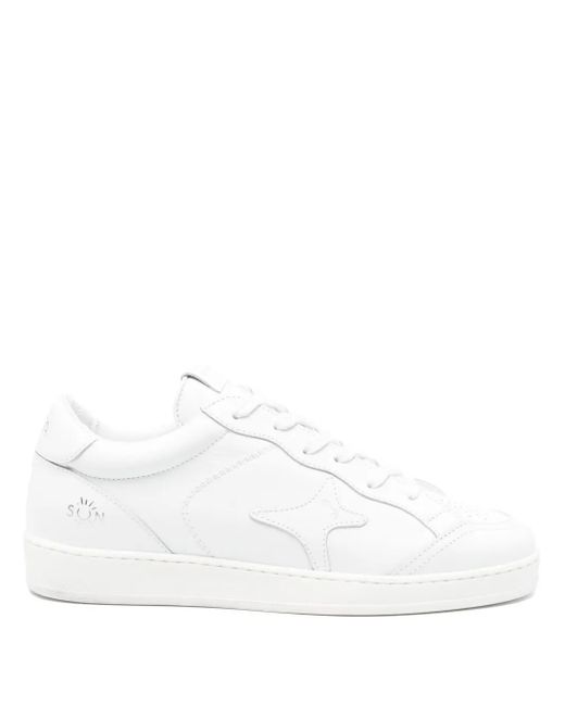 メンズ AMA BRAND レザースニーカー White