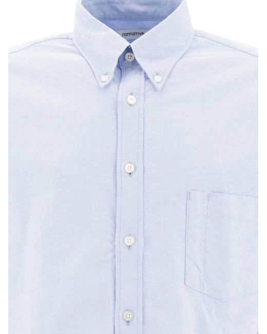 Camicia Con Taschino di Nonnative in Blue da Uomo