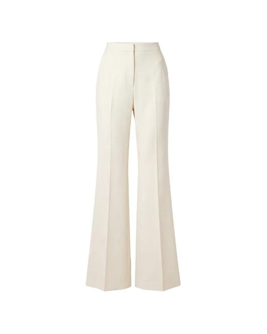 Saiid Kobeisy White Tailored Wide-Leg Trousers