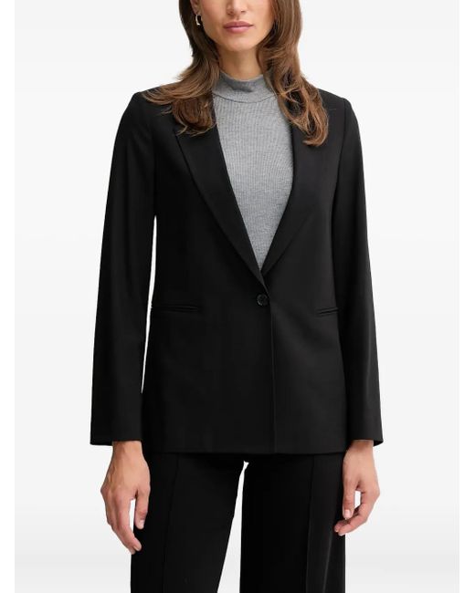 Benetton Black Buttoned Pocket Blazer