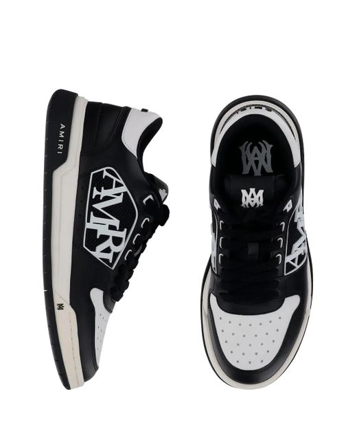 Amiri Black Logo-Appliqué Low-Top Sneakers for men