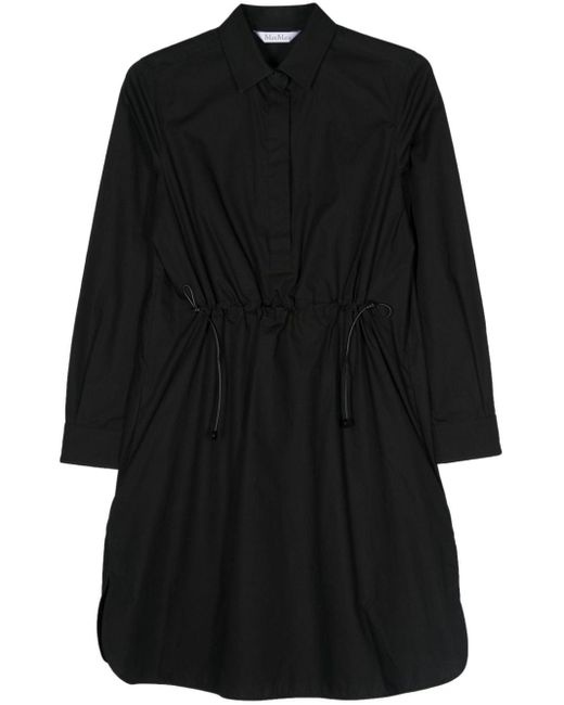 Max Mara Katoenen Mini-jurk in het Black
