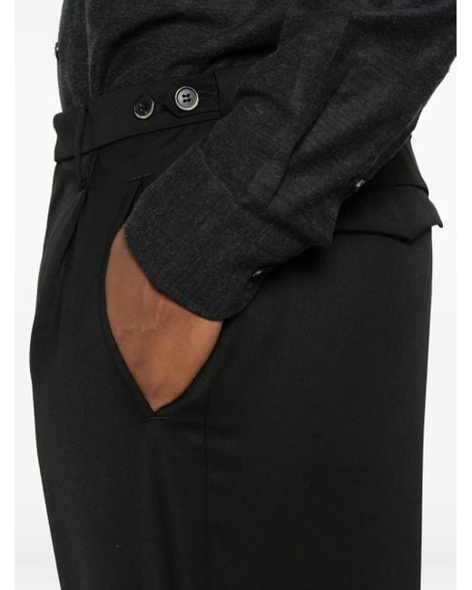 Barena Black Pleated Tailored Trousers for men