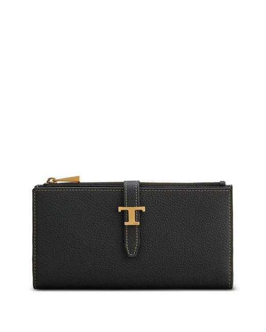 Tod's Black T Timeless Wallet