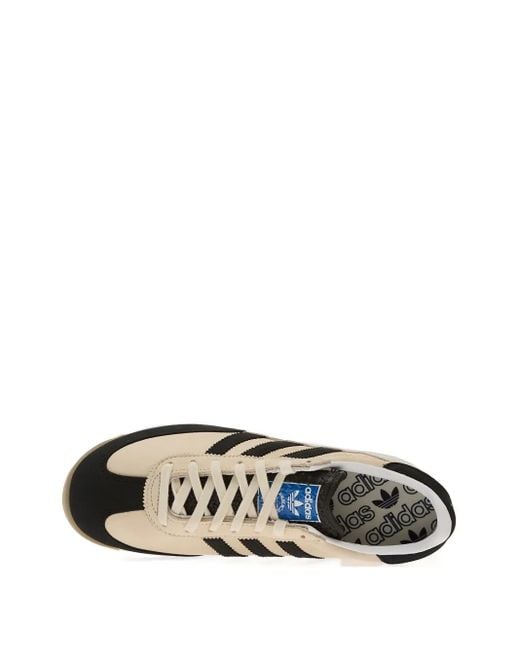 メンズ Adidas スリーストライプス レザースニーカー Brown