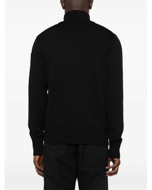 Canada Goose Black Rosseau Half-Zip Sweater for men