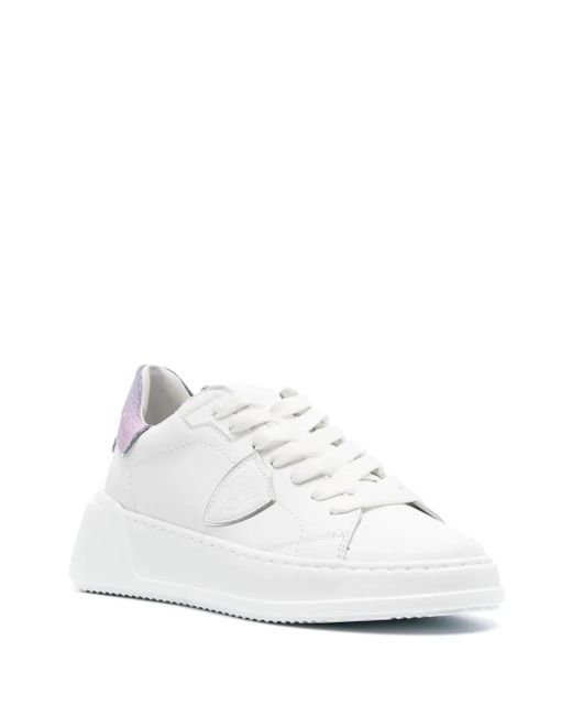 Philippe Model White Tres Temple Sneakers