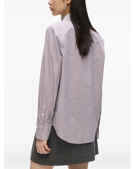 Karl Lagerfeld Purple Ikon Checked Shirt