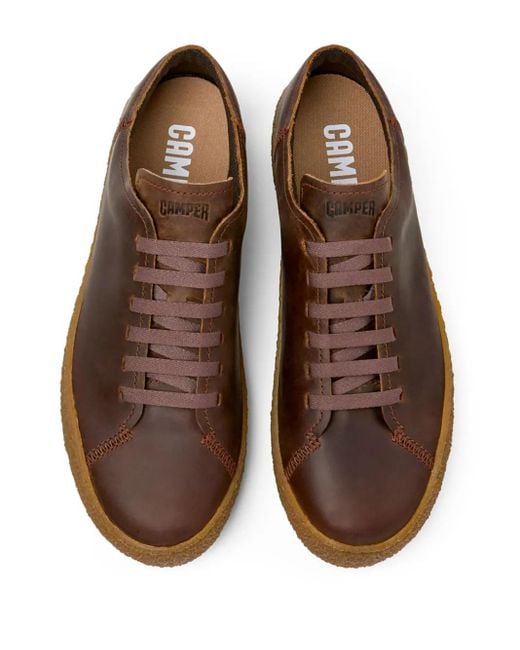 Camper Brown Pau Terreno Leather Sneakers for men