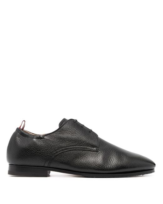 Bally Leer Plizard Slip-on Derby Schoenen in het Zwart voor heren - Lyst