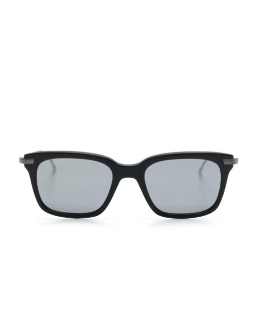 Thom Browne Gray Rectangle-frame Sunglasses